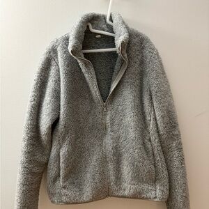Uniqlo Soft Gray Fleece Jacket